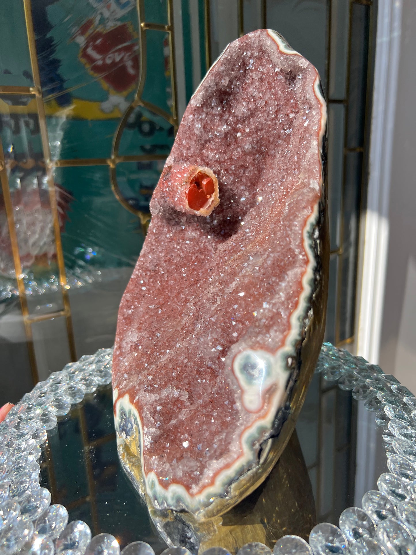 Rainbow Amethyst Red
