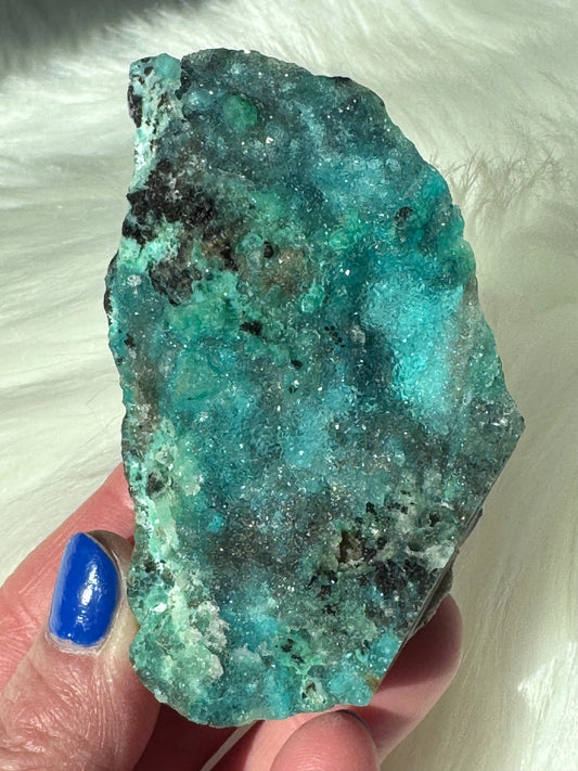 Chrysocolla with Quartz